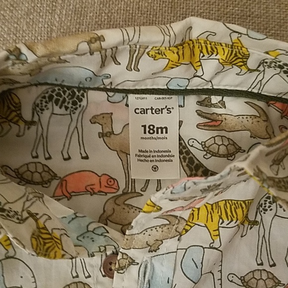 Carter's Wildlife Print 2 piece Outfit - Picture 6 of 8